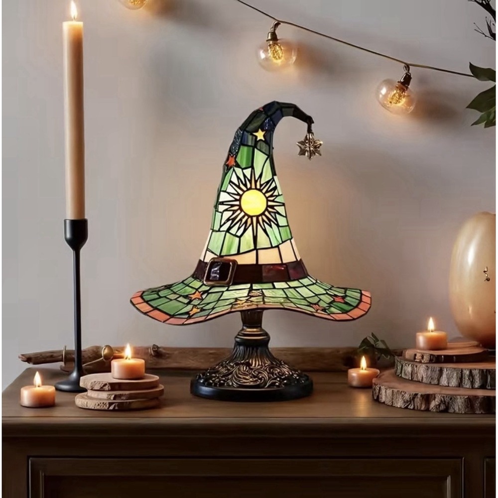 Witch Hat Night Light Nightstands Lamp Decorative LED